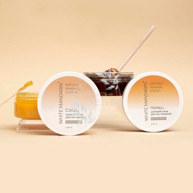 Цукровий скраб для тіла White Mandarin Медовий серії SPA collection — EcoLover