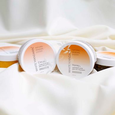 Цукровий скраб для тіла White Mandarin Медовий серії SPA collection — EcoLover